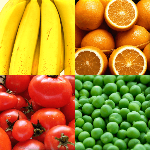 果物や野菜：ナッツ、穀物、ハーブ、スパイスに関する写真クイズ