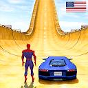 Superhero Car: Mega Ramp Games