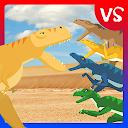 T-Rex Fights Raptors