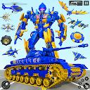 Army Tank Robot Car Games: