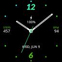 Space Green Watch Face