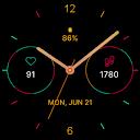 Color Analog Watch Face