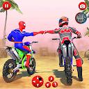 Superhero Bike Mega Ramp Games