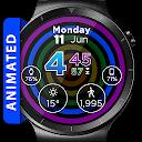 Hypnotic Rainbow Watch Face